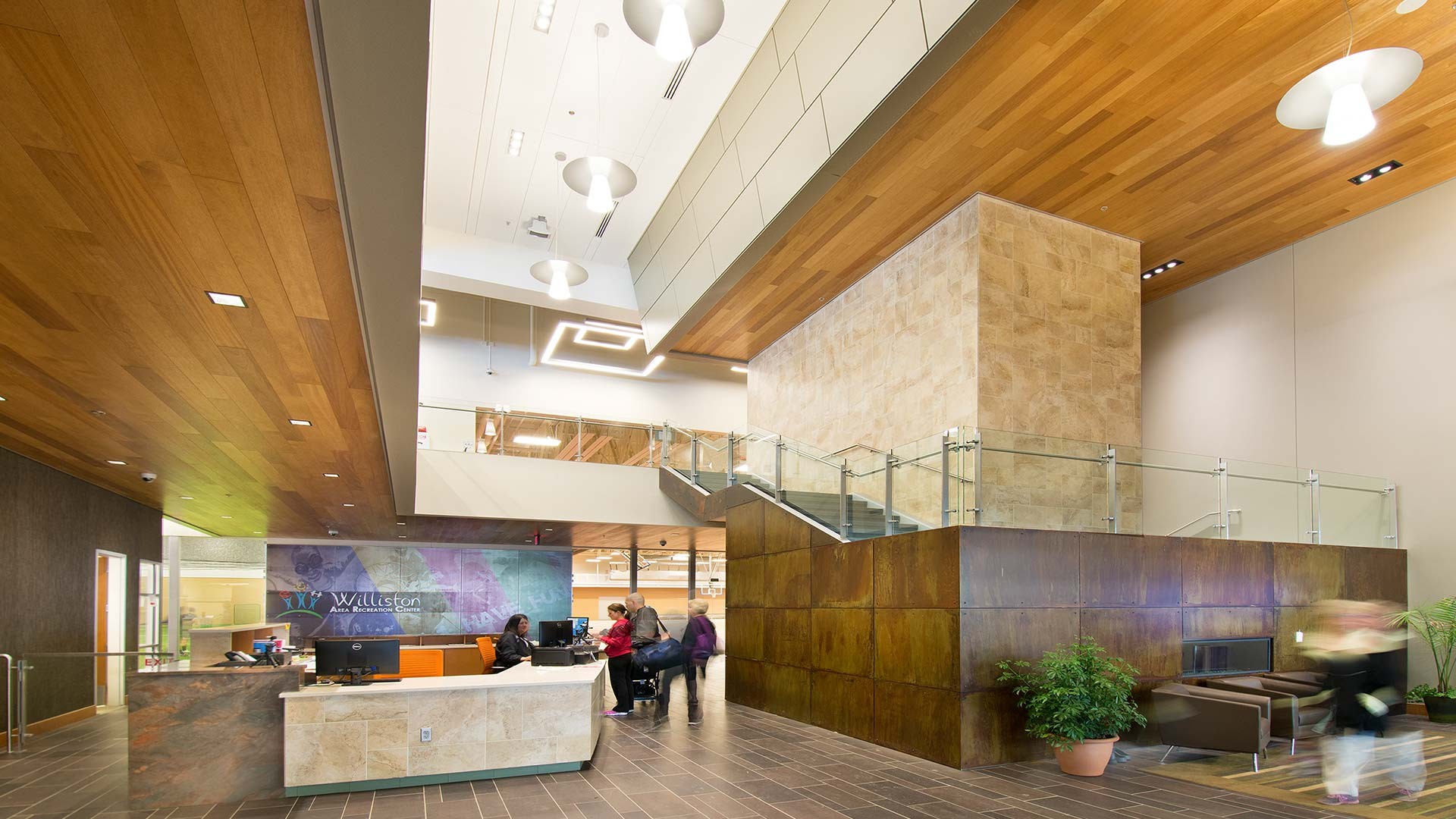 Williston Area Rec Center - Lobby