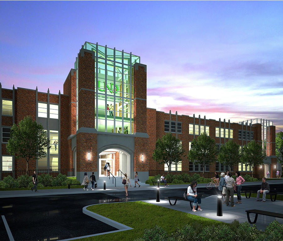 Memorial Union at UND - Exterior Render