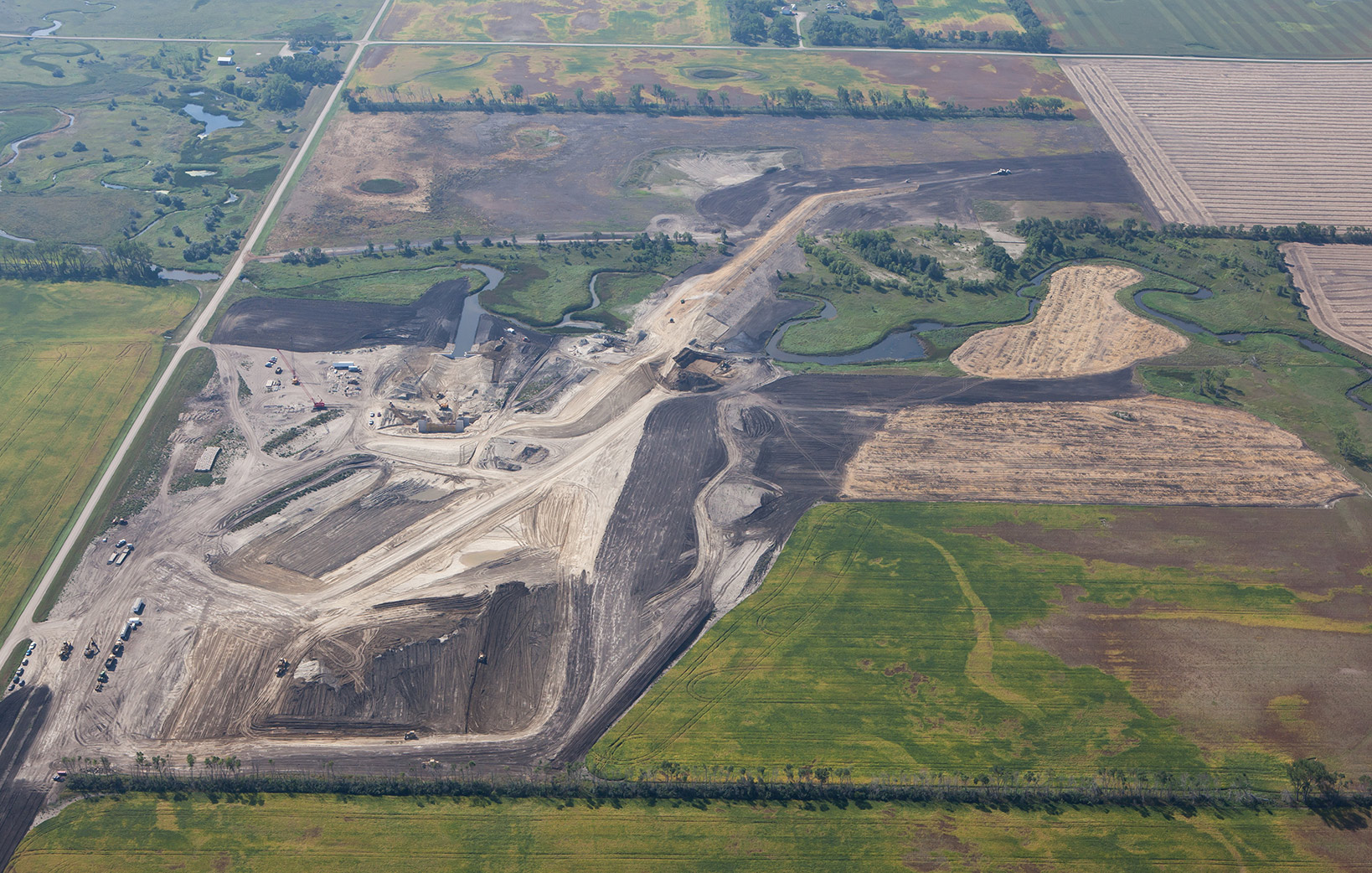 Upper Maple River Dam - Arial