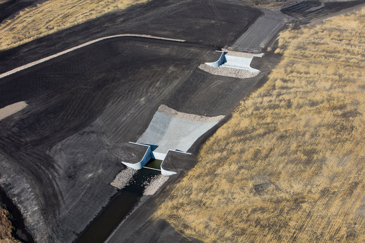 Upper Maple River Dam - arial 2